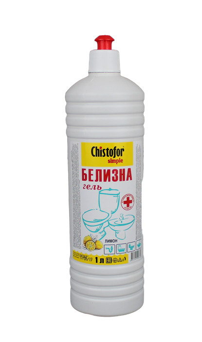 Средство для отбеливания и дезинфекции БЕЛИЗНА Гель Chistofor  Лимон 1л 31610
