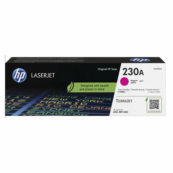 Картридж лазерный HP (W2303A) для Color LaserJet Pro 4303/4203, пурпурный, ресурс 1800 стр., оригинальный 364544