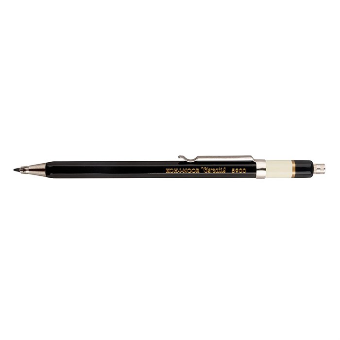 Карандаш цанговый металлический KOH-I-NOOR, грифель 2 мм, корпус черный, 5900CN1005KK 182190