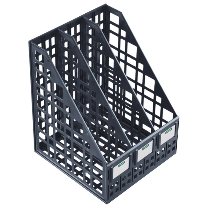 Лоток вертикальный для бумаг (250х245х295 мм), 3 отделения, сетчатый, сборный 235647