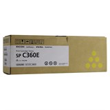 Тонер-картридж лазерный RICOH (SP C360E) SP C360/C361, желтый, оригинальный, ресурс 1500 стр., 408190 363033