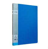 Папка с  20  файлами , А4,  0,55мм : Синий