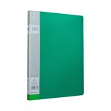Папка с  20  файлами , А4,  0,55мм : Зеленый