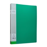 Папка с  30  файлами , А4,  0,6мм : Зеленый
