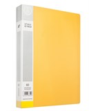 Папка с  60  файлами , А4,  0,65мм : Желтый