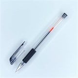 Ручка гелевая черная, с манжетой