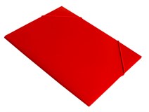 Папка на резинке Консул A4 корешок 14 мм пластик 0.4 мм красный