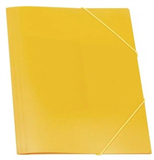 Папка на резинке Консул A4 корешок 14 мм пластик 0.4 мм желтый