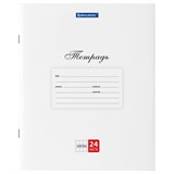 Тетрадь 24 л. BRAUBERG "КЛАССИКА", клетка, обложка картон, БЕЛАЯ, 106484 106484