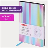 Ежедневник недатированный А5 (138х213 мм), BRAUBERG VISTA, под кожу, гибкий, 136 л., "Gradient", 112033 112033