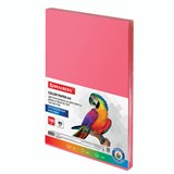 Бумага цветная BRAUBERG, А4, 80 г/м2, 100 л., интенсив, красная, для офисной техники, 112449 112449