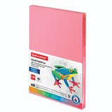 Бумага цветная BRAUBERG, А4, 80 г/м2, 100 л., медиум, розовая, для офисной техники, 112455 112455