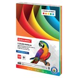 Бумага цветная BRAUBERG, А4, 80 г/м2, 250 л., (5 цветов х 50 л.), интенсив, для офисной техники, 112 112464