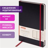 Ежедневник недатированный БОЛЬШОЙ ФОРМАТ 210х297 мм А4, BRAUBERG "Office", 160 л., черный, 113285 113285
