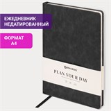 Ежедневник недатированный БОЛЬШОЙ ФОРМАТ 210х297 мм А4, BRAUBERG "Status", 160л, черный, 113360 113360