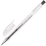 Ручка гелевая BRAUBERG Jet, ЧЕРНАЯ, корпус прозрачный, узел 0,5 мм, линия письма 0,35 мм, 141018 141018