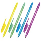 Ручка шариковая BRAUBERG X-333 NEON, СИНЯЯ, корпус тонированный ассорти, узел 0,7 мм, линия письма 0,35 мм, 142829 142829