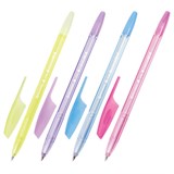 Ручка шариковая BRAUBERG X-333 PASTEL, СИНЯЯ, корпус тонированованный ассорти, узел 0,7 мм, линия письма 0,35 мм, 142830 142830