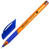 Ручка шариковая масляная BRAUBERG Extra Glide GT Tone Orange, СИНЯЯ, узел 0,7 мм, линия письма 0,35 мм, 142923 142923