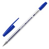 Ручка шариковая BRAUBERG "M-500 CLASSIC", СИНЯЯ, корпус прозрачный, узел 0,7 мм, линия письма 0,35 мм, 143444 143444
