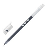 Ручка гелевая STAFF EVERYDAY GP-673, ЧЕРНАЯ, длина письма 1000 м, игольчатый узел 0,5 мм, линия письма 0,35 мм, 143673 143673