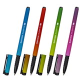 Ручка шариковая BRAUBERG SOFT TOUCH GRIP GRADE NEON, СИНЯЯ, мягкое покрытие, ассорти, узел 0,7 мм, 143710 143710