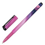 Ручка шариковая BRAUBERG SOFT TOUCH GRIP STARS, СИНЯЯ, мягкое покрытие, узел 0,7 мм, 143715 143715