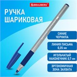 Ручка шариковая с грипом BRAUBERG i-STICK POINT, СИНЯЯ, корпус серый, игольчатый узел 0,7 мм, линия письма 0,35 мм, 144021 144021