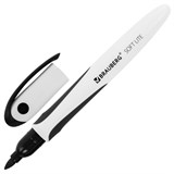 Маркер стираемый для белой доски ЧЕРНЫЙ, BRAUBERG SOFT LITE, 3 мм, резиновая вставка, 152103 152103