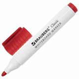 Маркер стираемый для белой доски КРАСНЫЙ, BRAUBERG CLASSIC, 3 мм, с клипом, 152114 152114