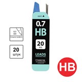 Грифель запасной BRAUBERG "Black Jack" Hi-Polymer НB 0,7 мм, 20 шт., 180451 180451