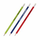 Карандаш чернографитный STAFF Basic BLP-744, 1 шт., НВ, с ластиком, пластик, корпус ассорти, 181744 181744
