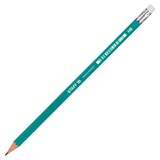 Карандаш чернографитный с ластиком STAFF EVERYDAY BLP-GRN, 1 шт., НВ, пластик., корпус зеленый, 181939 181939