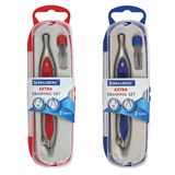 Готовальня BRAUBERG Extra, 2 предмета (циркуль 125 мм, грифель), в пенале, 210684 210684