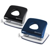 Дырокол металлический BRAUBERG PN-100M, до 30 листов, ассорти (синий/черный), 221277 221277
