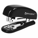 Степлер №10 МИНИ BRAUBERG Classic, до 12 листов, с антистеплером, черный, 222544 222544