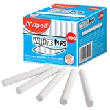 Мел белый MAPED (Франция) "White'Peps", АНТИПЫЛЬ, НАБОР 100 шт., круглый, 935020 223144