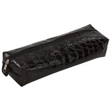 Пенал-косметичка BRAUBERG "Ultra black", "крокодиловая кожа", 20х6х4 см, 223909 223909