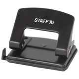 Дырокол STAFF Manager, металлический средний, до 20 листов, черный, 224649 224649