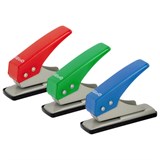 Дырокол на 1 отверстие KW-trio, до 12 листов, ассорти (красный, синий, зеленый), 921, -921 225150