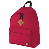 Рюкзак BRAUBERG СИТИ-ФОРМАТ один тон, универсальный, красный, 41х32х14 см, 225379 225379
