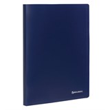 Папка на 2 кольцах BRAUBERG "Office", 25 мм, синяя, до 170 листов, 0,5 мм, 227494 227494