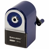 Точилка механическая BRAUBERG ORIGINAL, для чернографитных и цветных карандашей, крепление к столу, корпус синий, 228480 228480