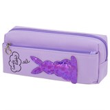 Пенал мягкий ЮНЛАНДИЯ, 2 отделения, полиэстер, "Bunny", фиолетовый, 20х7х9 см, 228989 228989