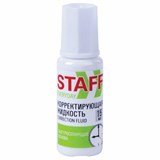 Корректирующая жидкость STAFF Everyday быстросохнущая, 15 мл, с кисточкой, 229398 229398