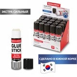 Клей-карандаш BRAUBERG ULTRA STRONG, УСИЛЕННАЯ ФОРМУЛА, 15 г, ЮЖНАЯ КОРЕЯ, 229545 229545