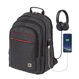 Рюкзак BRAUBERG FUNCTIONAL с отделением для ноутбука, 3 отделения, USB-порт, "Progress", 48х14х34 см, 229873 229873