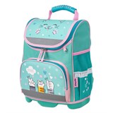 Ранец ЮНЛАНДИЯ WISE, 1 отделение, 3 кармана, устойчивое дно, "Soft paws", 37х29х15 см, 229946 229946