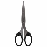 Ножницы BRAUBERG Classic, 160 мм, черные, классической формы, 2-х сторонняя заточка, 230933 230933