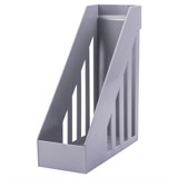 Лоток вертикальный для бумаг, увеличенная ширина (277х100х290 мм), BRAUBERG-MAXI, серый, 231051 231051